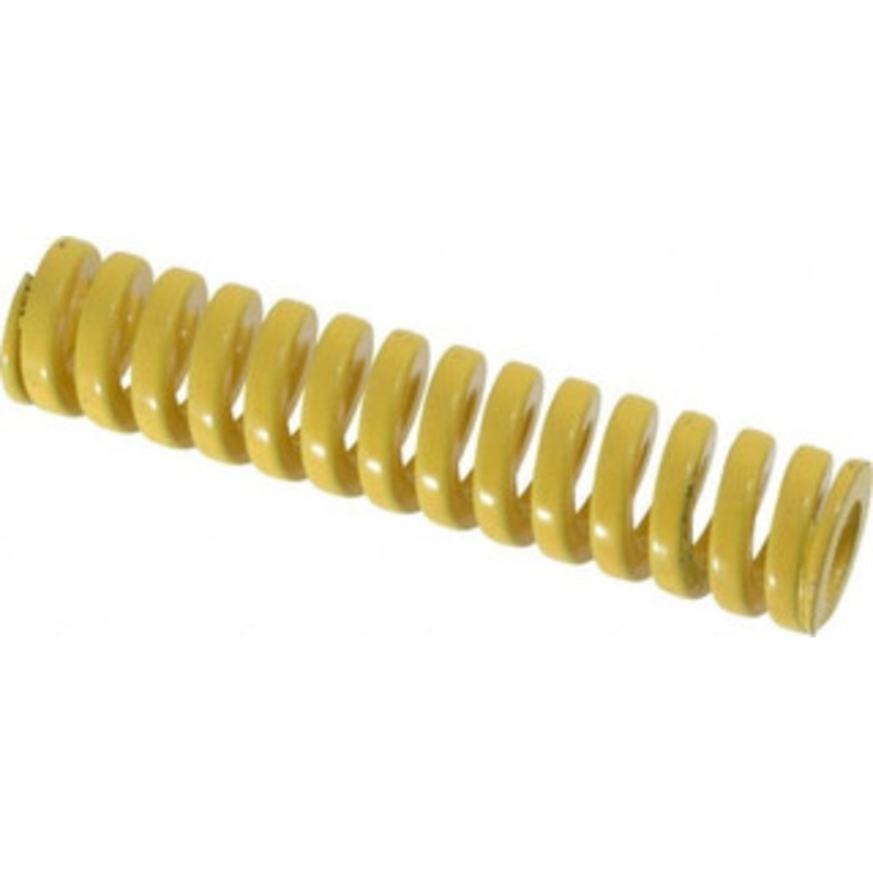 Danly 3/4 Hole Diam, 3/8 Rod Diam, 3-1/2 Free Length, Yellow Die Spring 43.2 Lb Max Deflection, 0.88 Max Deflection, Extra Heavy Duty, Chromium Vanadium Steel 9-1214-36 – 76016682