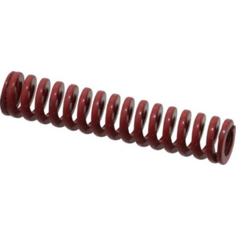 Danly 3/8 Hole Diam, 3/16 Rod Diam, 1-3/4 Free Length, Red Die Spring 8 Lb Max Deflection, 0.52 Max Deflection, Heavy Duty, Chromium Vanadium Steel 9-0607-26 – 76014042