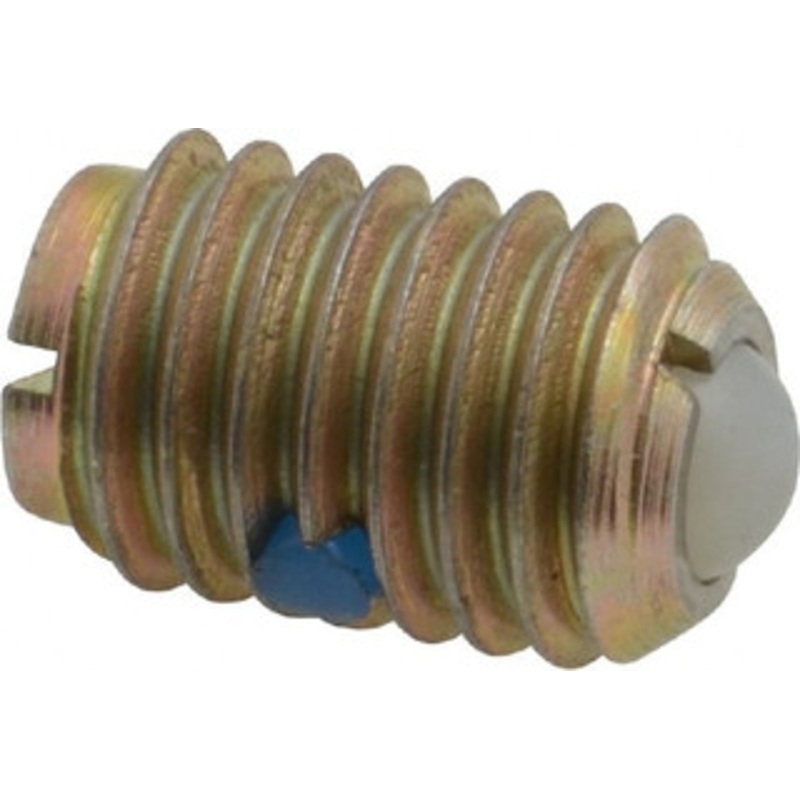 Gibraltar 1/2-13, 0.281 Ball Diam, 3/4 Body Length, 0.072 Max Ball Reach, Threaded Ball Plunger Steel Body, Nylon Ball, 6 Lb Initial End Force, 30 Lb Final End Force, Locking Element 53815G – 06693857