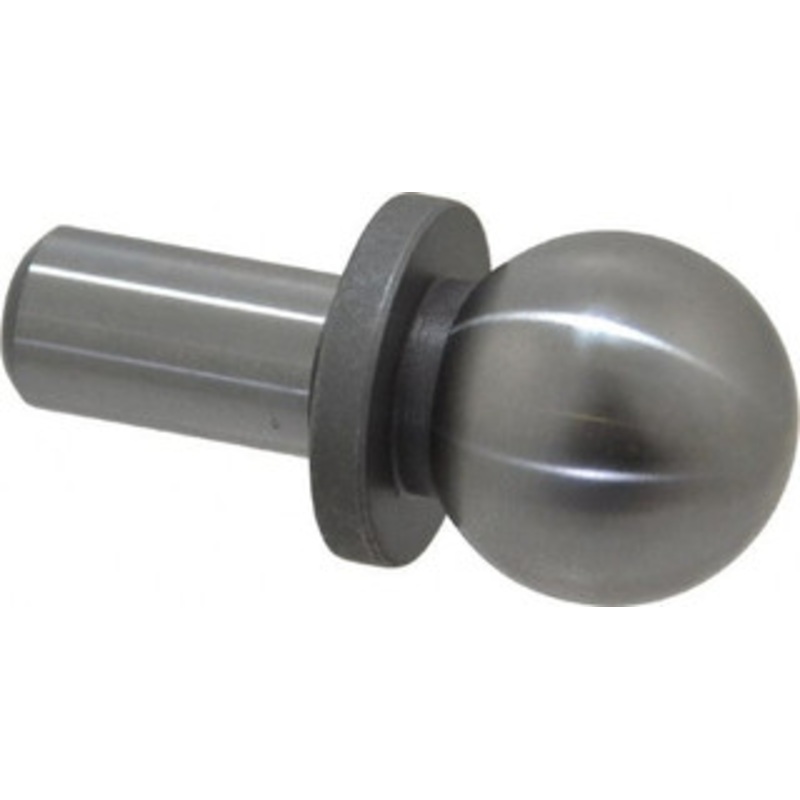 Gibraltar 3/4 Ball Diam, 3/8 Shank Diam, Steel Inspection Tooling Ball Press-Fit Shank, 1-1/4 Ball Center to Shank Bottom, 1/2 Ball Center to Shoulder Bottom, with Shoulder 826831-G – 64214372