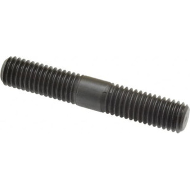 Jergens, Inc. 1/2-13 3 OAL Equal Double Threaded Stud Alloy Steel, Black Oxide Finish, 1-1/8 Equal Thread Length 38323 – 82423302