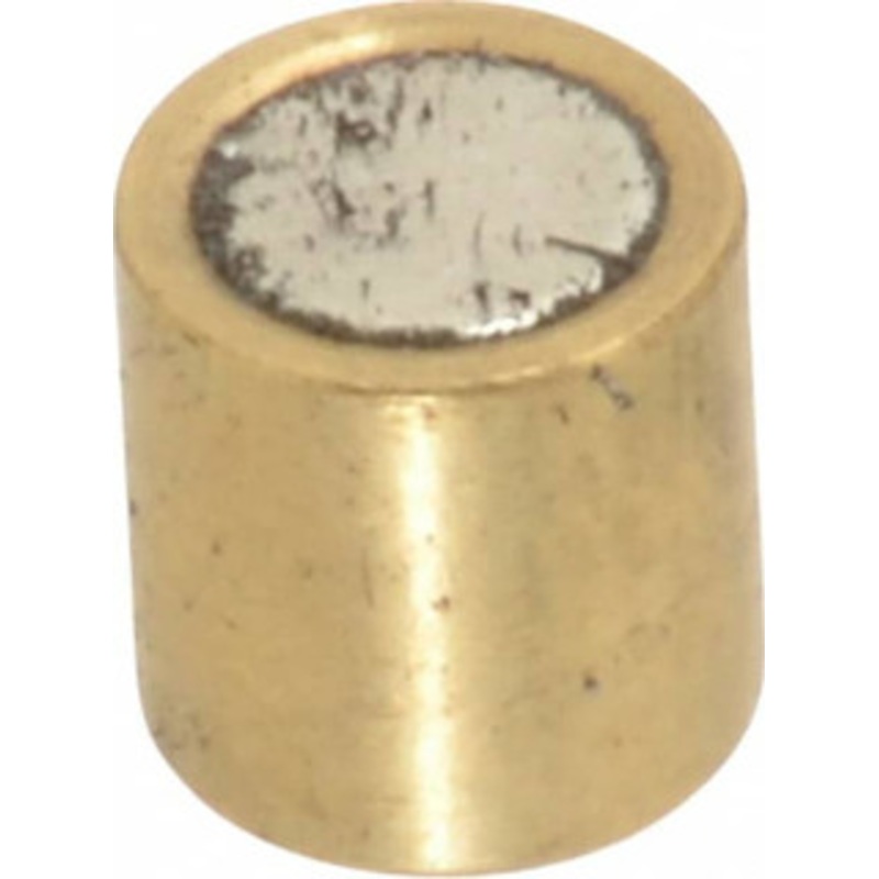 Mag-Mate 1/4 Diam x 1/4 High, 0.63 Lb Average Pull Force, 1-1/4 Lb Max Pull Force, Neodymium Rare Earth Shielded Magnet Brass Shield, 0.032 Shielding Wall Thickness RBS2525 – 05762158