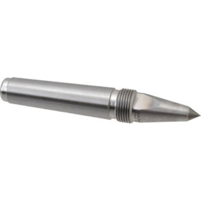 Royal 0.938 Head Diam, Carbide-Tipped Steel Long Point Solid Dead Center 3MT Morse Taper, 0.38 Point Diam, 5.94 OAL 11540 – 00100834