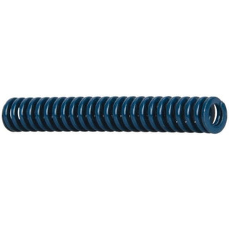Danly 3/8 Hole Diam, 3/16 Rod Diam, 2-1/2 Free Length, Blue Die Spring 3.87 Lb Max Deflection, 0.94 Max Deflection, Medium Duty, Chromium Vanadium Steel 9-0610-21 – 76012061
