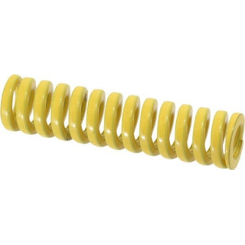 Danly 5/8 Hole Diam, 11/32 Rod Diam, 2-1/2 Free Length, Yellow Die Spring 24.7 Lb Max Deflection, 0.63 Max Deflection, Extra Heavy Duty, Chromium Vanadium Steel 9-1010-36 – 76016468