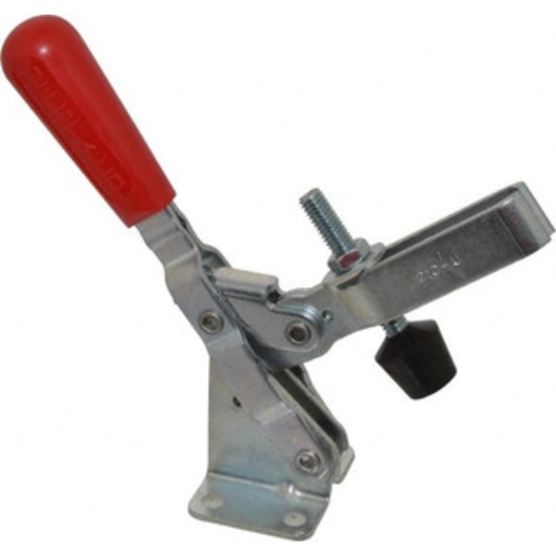 Destaco 600 Lb Holding Capacity, Vertical Handle, Manual Hold Down Toggle Clamp 58 Handle Movement, 103 Bar Opening, U-Bar, Flanged Base, Electro-Plated Zinc, Carbon Steel 210-25 – 76988708