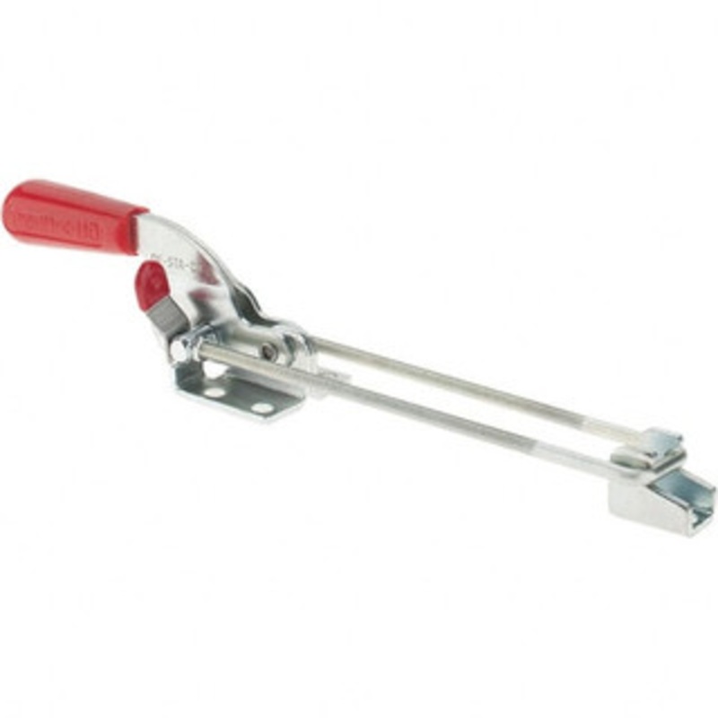 Destaco 719 Lb Capacity, Horizontal, U Hook, Flanged Base, Carbon Steel Pull Action Latch Clamp 1-3/4 Drawing Movement, 10-17/32 OAL, Threaded U Hook, Straight Handle 331-M-100 – 02427375