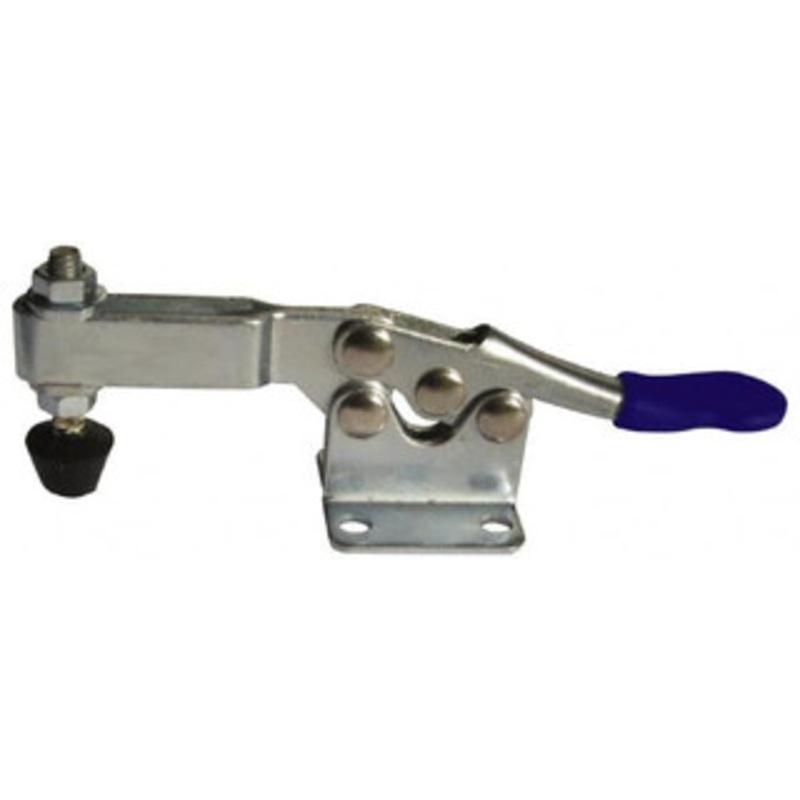 Gibraltar 200 Lb Holding Capacity, Horizontal Handle, Manual Hold Down Toggle Clamp 70 Handle Movement, 90 Bar Opening, U-Bar, Flanged Base, Carbon Steel GIB-D-200T-6 – 73952533