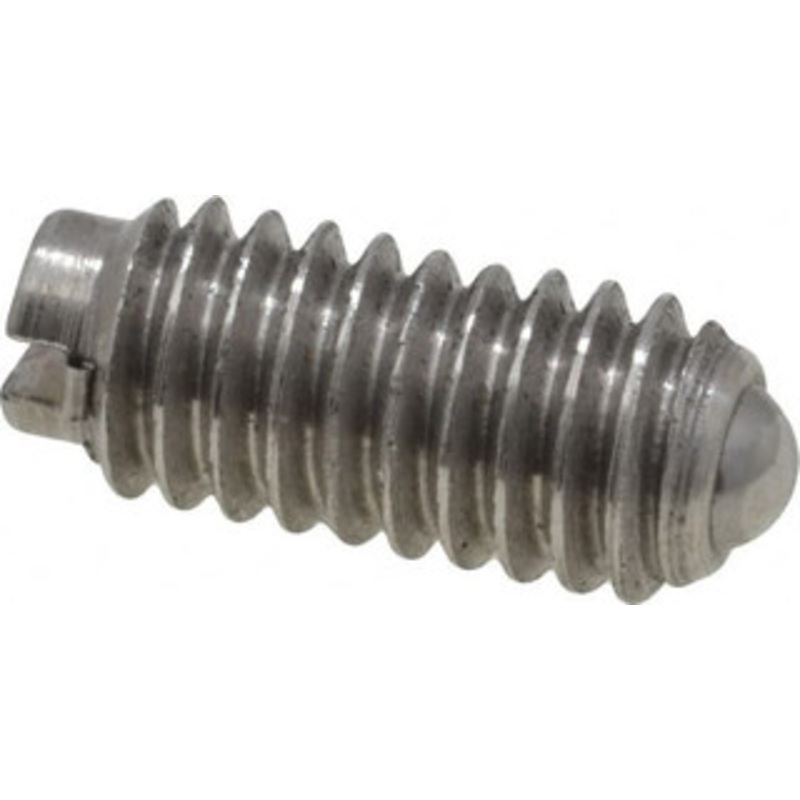 Gibraltar 6-40, 0.078 Ball Diam, 5/16 Body Length, 0.023 Max Ball Reach, Threaded Ball Plunger Stainless Steel Body, Stainless Steel Ball, 0.5 Lb Initial End Force, 1 Lb Final End Force 10003P-G – 85508471