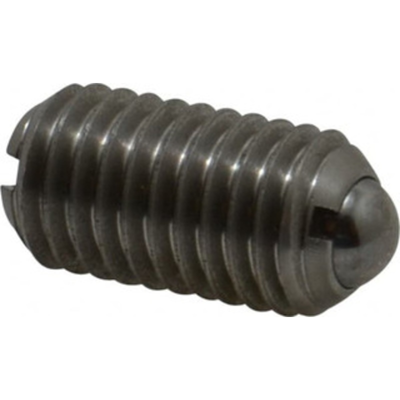Gibraltar M10x1.5, 6mm Ball Diam, 19mm Body Length, 2mm Max Ball Reach, Threaded Ball Plunger Stainless Steel Body, Stainless Steel Ball, 4.5 Lb Initial End Force, 7.87 Lb Final End Force MSSW10-6B-G – 06693709
