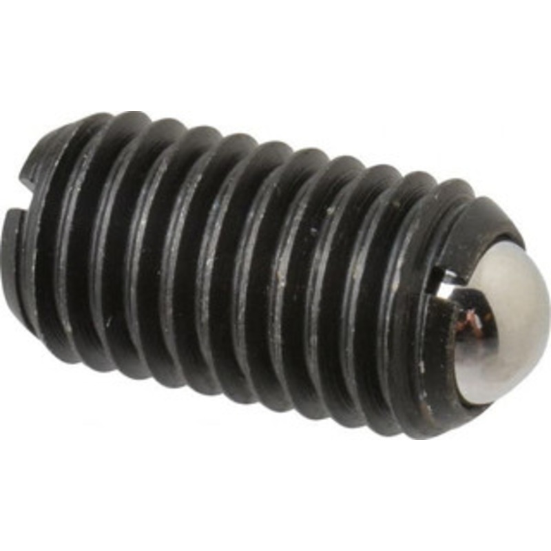 Gibraltar M12x1.75, 8mm Ball Diam, 22mm Body Length, 2.5mm Max Ball Reach, Threaded Ball Plunger Steel Body, Steel Ball, 6.75 Lb Initial End Force, 12.36 Lb Final End Force MSW10-8B-G – 06693477