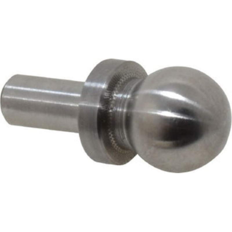 Jergens 1/2 Ball Diam, 1/4 Shank Diam, Steel Inspection Tooling Ball Slip-Fit Shank, 15/16 Ball Center to Shank Bottom, 0.4 Ball Center to Shoulder Bottom, with Shoulder 29043 – 97722227