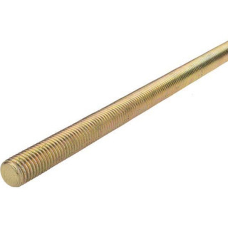 Value Collection 5/8-11 x 6 ft. Low Carbon Steel Threaded Rod Right Hand Thread, Yellow Zinc Plated Finish, UNC 36691N – 53525622
