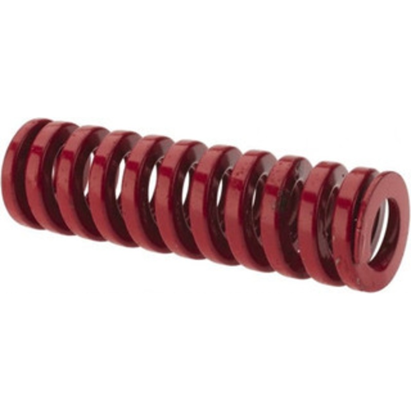 Danly 3/4 Hole Diam, 3/8 Rod Diam, 2-1/2 Free Length, Red Die Spring 44 Lb Max Deflection, 0.76 Max Deflection, Heavy Duty, Chromium Vanadium Steel 9-1210-26 – 76014661