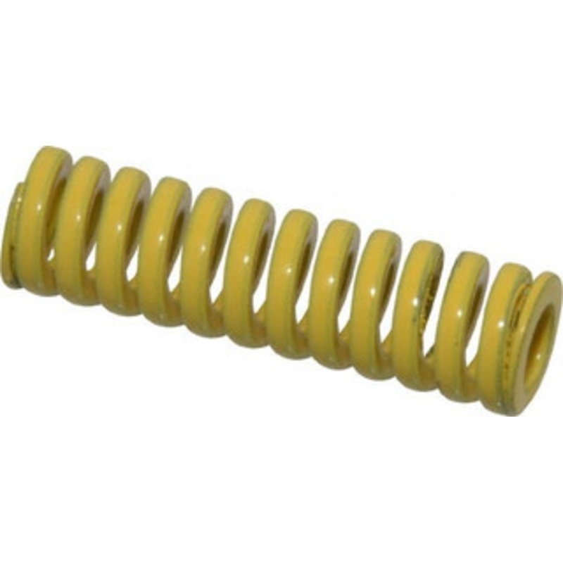 Danly 3/8 Hole Diam, 3/16 Rod Diam, 1-1/4 Free Length, Yellow Die Spring 14.6 Lb Max Deflection, 0.31 Max Deflection, Extra Heavy Duty, Chromium Vanadium Steel 9-0605-36 – 76016021