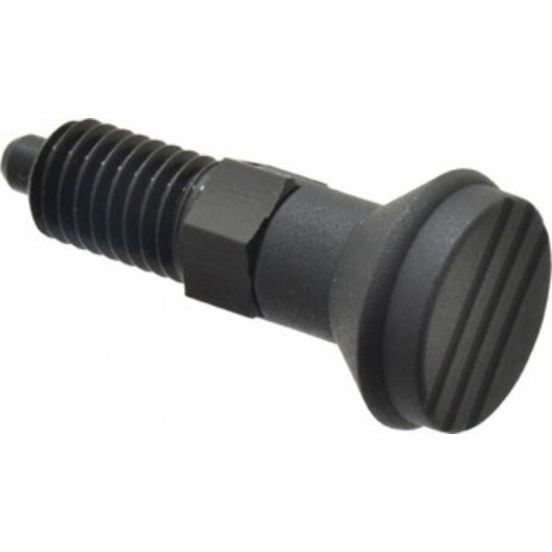 Gibraltar 1/2-13, 17mm Thread Length, 6mm Plunger Diam, Lockout Knob Handle Indexing Plunger Plunger Style C, 20mm Body Length, 56mm OAL, Steel IPG-110-G – 87863114