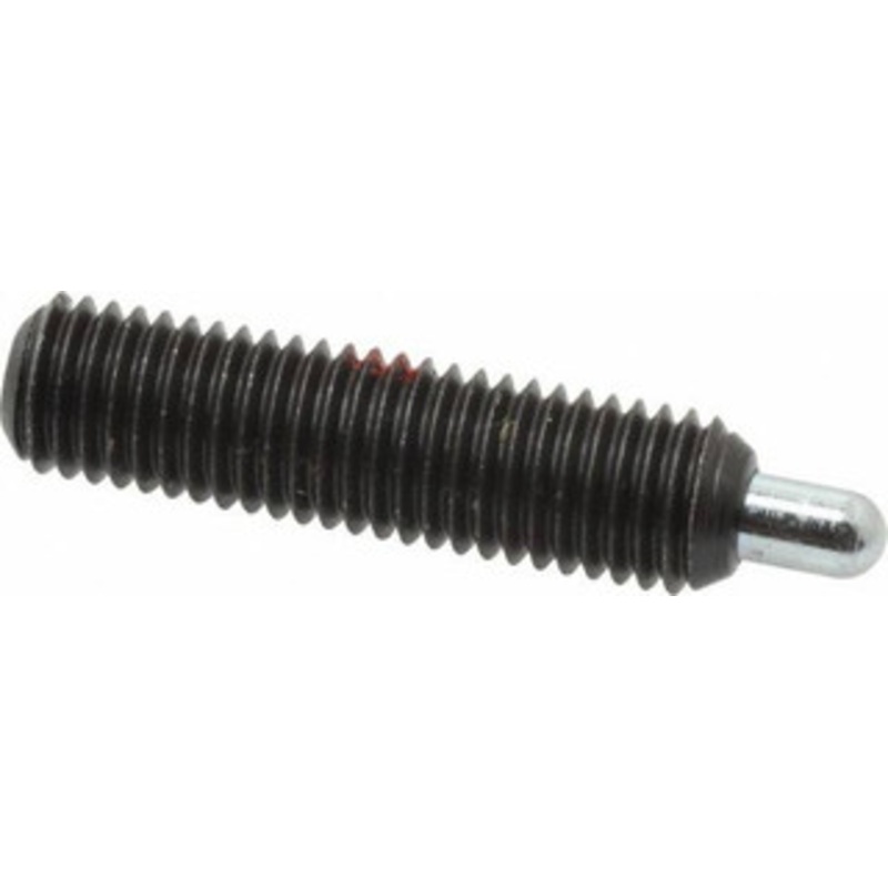 Gibraltar 1/4-28, 1 Thread Length, 3/16 Plunger Projection, Steel Threaded Spring Plunger 0.118 Max Plunger Diam, 1 Plunger Length, 1 Lb Init End Force, 4 Lb Final End Force, 5/64 Hex 57013G – 02470128