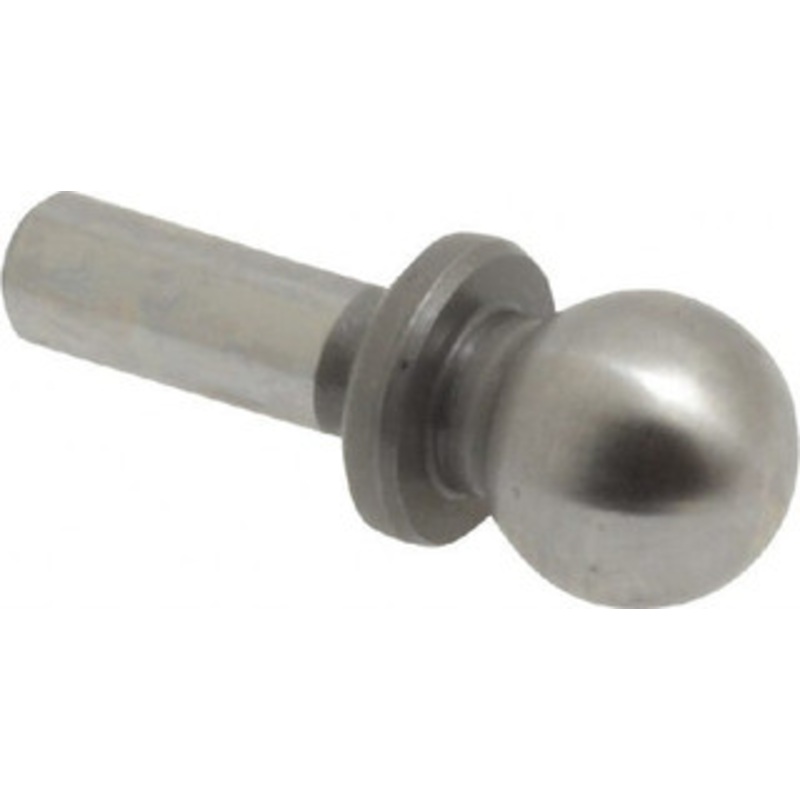 Gibraltar 1/4 Ball Diam, 1/8 Shank Diam, Steel Inspection Tooling Ball Press-Fit Shank, 9/16 Ball Center to Shank Bottom, 0.2 Ball Center to Shoulder Bottom, with Shoulder 826806-G – 64214265