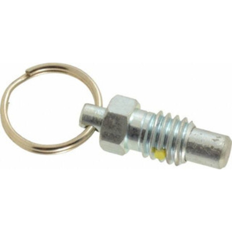 Gibraltar 3/8-16, 0.31 Thread Length, 1/4 Plunger Diam, 0.28 Plunger Projection, 0.75 Lb Init to 3 Lb Final End Force, Steel Pull Ring Plunger 0.44 Len Under Head, 0.63 Body Len, 3/4 Ring Diam, 0.82 Plunger Len, 0.38 Hex PR38-PT-G – 67974923