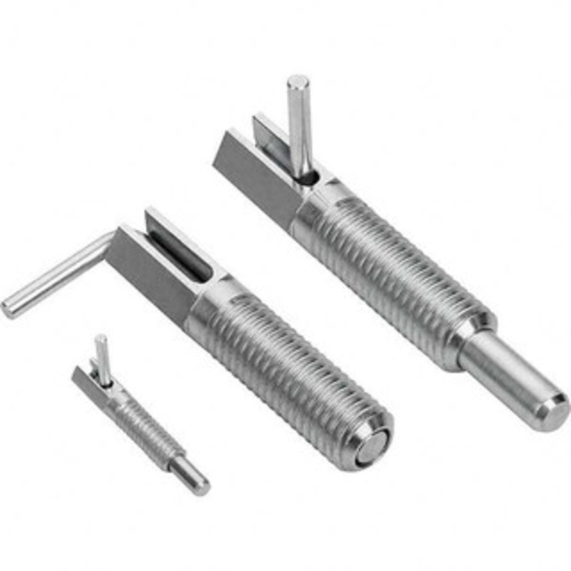 KIPP 3/8-16, 1.06 Thread Length, 1/4 Plunger Diam, Knob Handle Indexing Plunger 1.31 Body Length, 2.56 OAL, Steel K0340.12CMA4 – 51363265