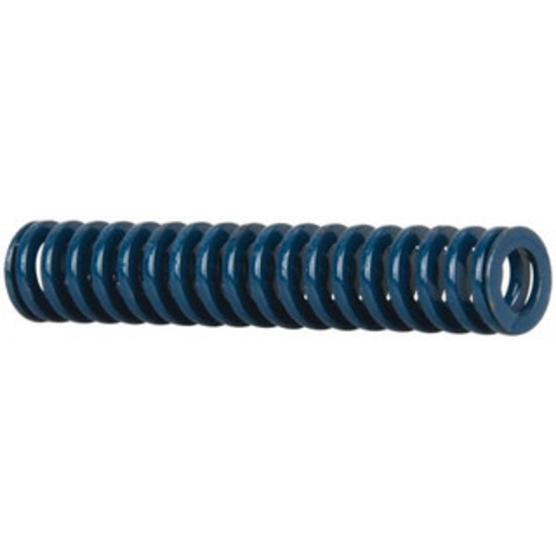 Danly 3/8 Hole Diam, 3/16 Rod Diam, 2 Free Length, Blue Die Spring 4.92 Lb Max Deflection, 0.75 Max Deflection, Medium Duty, Chromium Vanadium Steel 9-0608-21 – 76012053