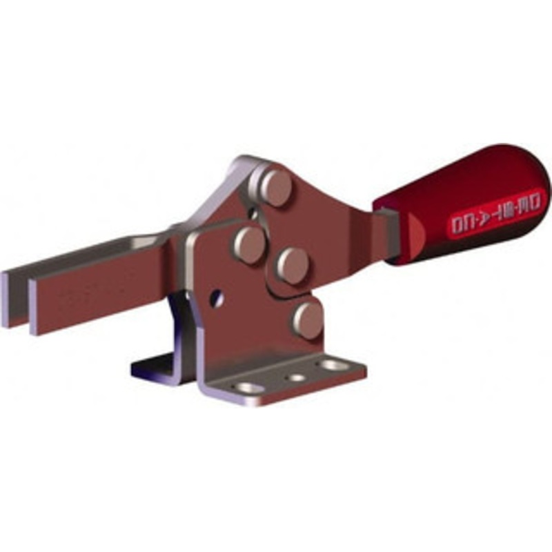 Destaco 202 Lb Holding Capacity, Horizontal Handle, Manual Hold Down Toggle Clamp 61 Handle Movement, 91 Bar Opening, U-Bar, Flanged Base, Carbon Steel 217-U-L – 44003218