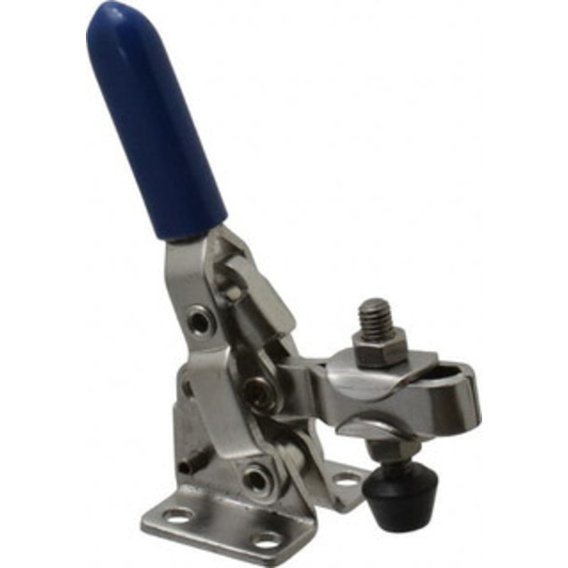 Gibraltar 250 Lb Holding Capacity, Vertical Handle, Manual Hold Down Toggle Clamp 65 Handle Movement, 105 Bar Opening, U-Bar, Flanged Base, Electro-Plated Zinc, Stainless Steel GIB-U-202-USS – 84520600