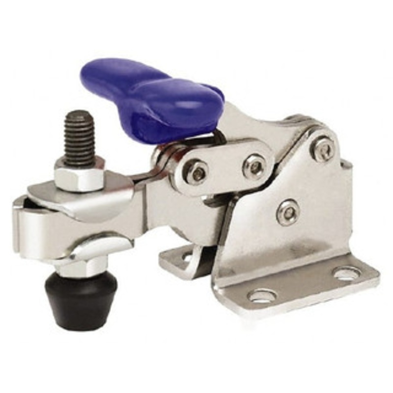 Gibraltar 750 Lb Holding Capacity, Horizontal Handle, Manual Hold Down Toggle Clamp 168 Handle Movement, 90 Bar Opening, U-Bar, Flanged Base, Electro-Plated Zinc, Stainless Steel GIB-U-309-USS – 84520485