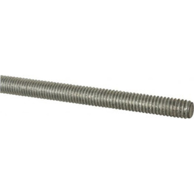 Made in USA 1/2-13 x 6 ft. Low Carbon Steel Threaded Rod Right Hand Thread, Zinc Plated Finish, UNC 03116 – 66050188