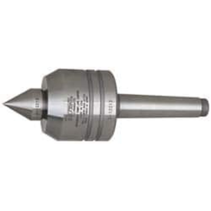 Royal MT2 Taper Shank, 2 Head Diam 1,350 Lb Capacity Live Center 6,000 Max RPM, 1.85 Head Length, 7/8 Point Diam, 1.13 Point Len, 390 Lb Max Workpc, 5-13/16 OAL, Changeable Standard Point 10002 – 00099523