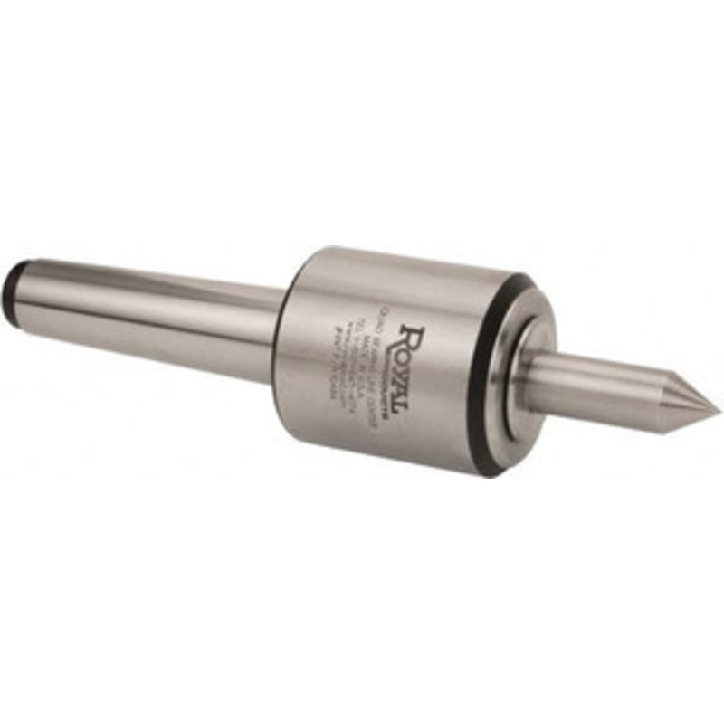 Royal MT3 Morse Taper, 1.7 Head Diam Live Center 6,000 Max RPM, 2.12 Head Length, 1/2 Point Diam, 1-3/4 Point Len, 350 Lb Max Workpc, Long Point 10483 – 03408416