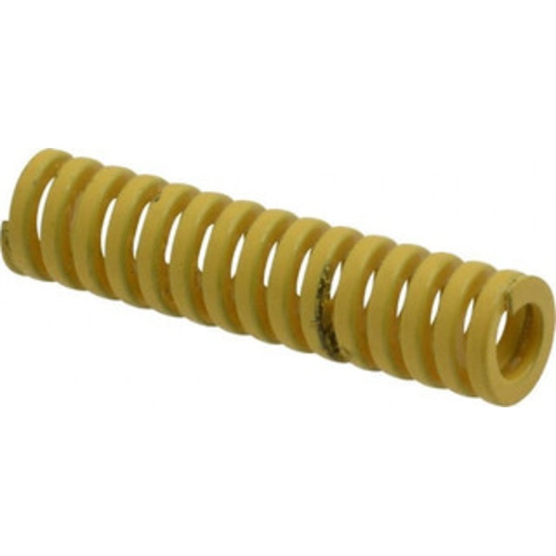 Danly 3/8 Hole Diam, 3/16 Rod Diam, 1-1/2 Free Length, Yellow Die Spring 12.1 Lb Max Deflection, 0.37 Max Deflection, Extra Heavy Duty, Chromium Vanadium Steel 9-0606-36 – 76016039