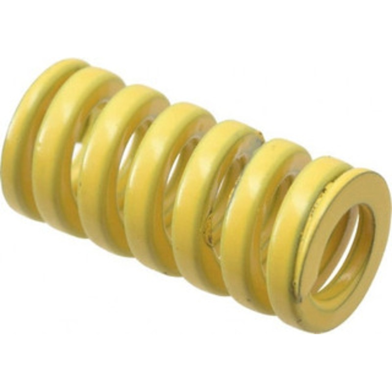 Danly 5/8 Hole Diam, 11/32 Rod Diam, 1-1/4 Free Length, Yellow Die Spring 53.7 Lb Max Deflection, 0.31 Max Deflection, Extra Heavy Duty, Chromium Vanadium Steel 9-1005-36 – 76016427