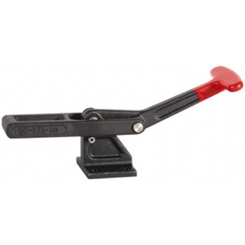 Destaco 2,000 Lb Capacity, Horizontal, U-Bar, Flanged Base, Carbon Steel Pull Action Latch Clamp 3 Drawing Movement, 9.28 OAL, Whale Tail Handle 3011 – 60095940