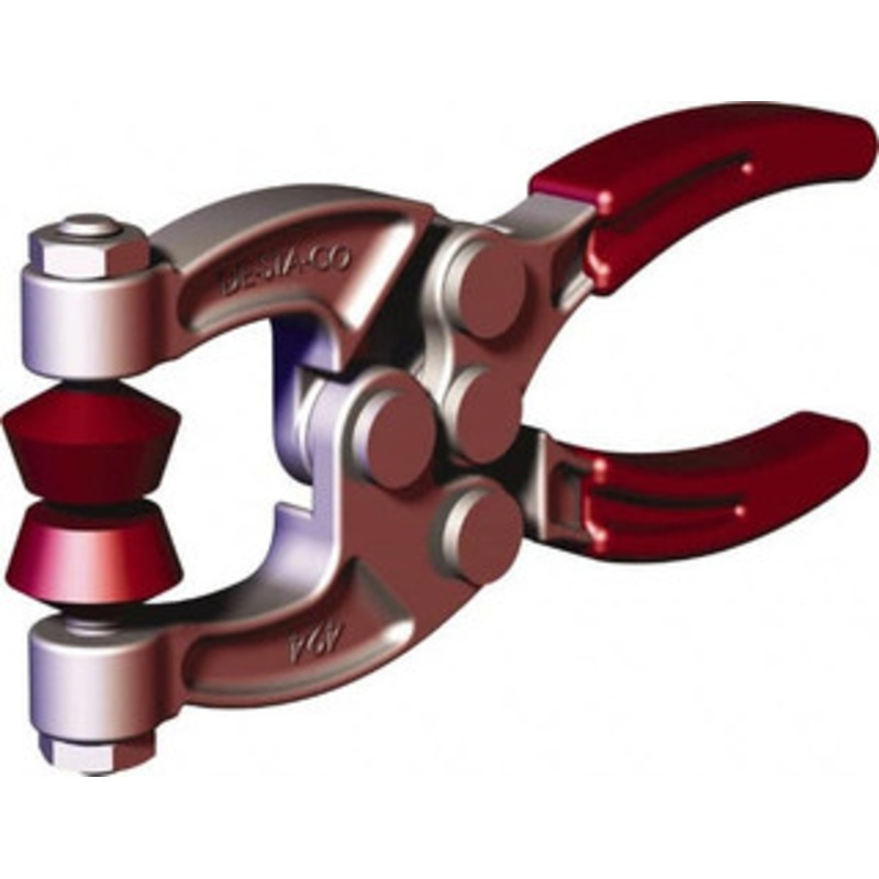 Destaco 900 N Load Capacity, 1.08 Throat Depth, 4.63 OAL, Forged Alloy Steel, C Style Plier Clamp 0.29 Max Jaw Capacity, M6 Spindle, 2.06 Open Throat Height, Red Handle, Spindle End 424-2 – 98285695