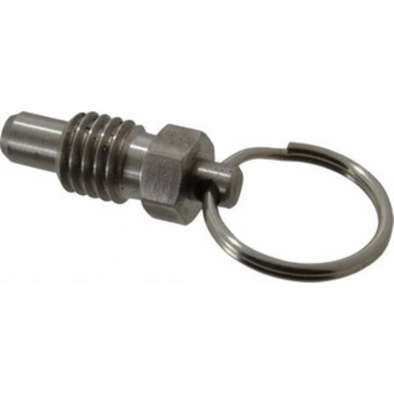Gibraltar 1/2-13, 0.41 Thread Length, 0.31 Plunger Diam, 0.38 Plunger Projection, 1 Lb Init to 4 Lb Final End Force, Stainless Steel Pull Ring Plunger 0.56 Len Under Head, 0.81 Body Len, 1 Ring Diam, 1.06 Plunger Len SPR50-G – 67975037