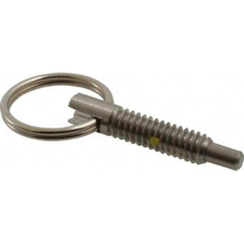 Gibraltar 1/4-20, 0.8 Thread Length, 0.155 Plunger Diam, 1/4 Plunger Projection, 1 Lb Init to 2.5 Lb Final End Force, Stainless Steel Locking Pull Ring Plunger 0.8 Len Under Head, 1.14 Body Len, 0.62 Ring Diam SSTPR25-PT-G – 64499916