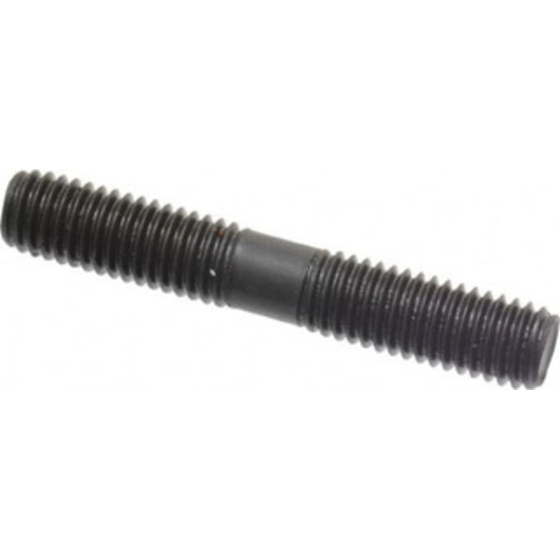 Gibraltar M8x1.25 50mm OAL Equal Double Threaded Stud Alloy Steel, Black Oxide Finish, 20mm Equal Thread Length, Metric 60301G – 74365503