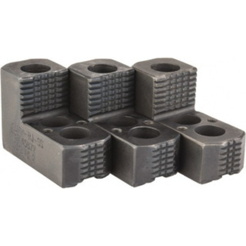 H&R Mfg. 6 Max Chuck Diam 1.5mm x 60 Serrated Hard Lathe Chuck Top Jaws 1 Step, Case Hardened Steel, 0.472 Groove Width, 1-1/4 OAW x 3 OAL x 1.969 OAH HR-6K-RJ-SS – 06828164