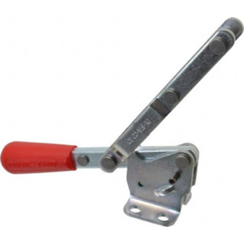 Destaco 375 Lb Capacity, Horizontal, U-Bar, Flanged Base, Carbon Steel Pull Action Latch Clamp 4 Drawing Movement, 8.33 OAL, Straight Handle 301 – 06966659