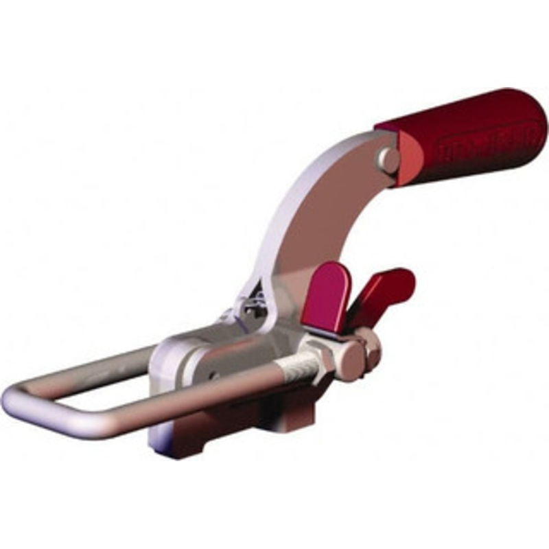 Destaco 4,001.6 Lb Capacity, Horizontal, U Hook, Weldable Base, Carbon Steel Pull Action Latch Clamp 3-1/2 Drawing Movement, 10.19 OAL, Threaded U Hook, Straight Handle 375-BR – 86225646