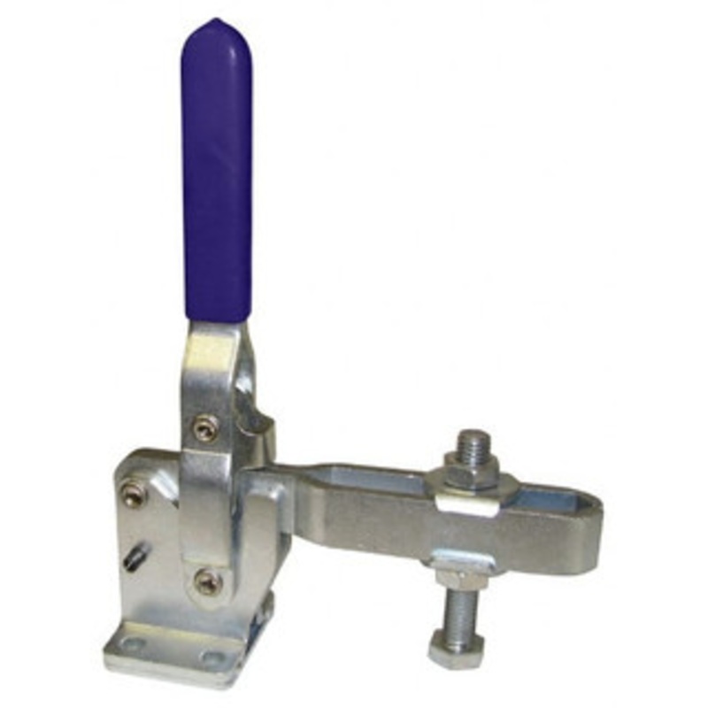 Gibraltar 1,200 Lb Holding Capacity, Vertical Handle, Manual Hold Down Toggle Clamp 70 Handle Movement, 140 Bar Opening, U-Bar, Flanged Base, Carbon Steel GIB-U-100-25 – 77864304