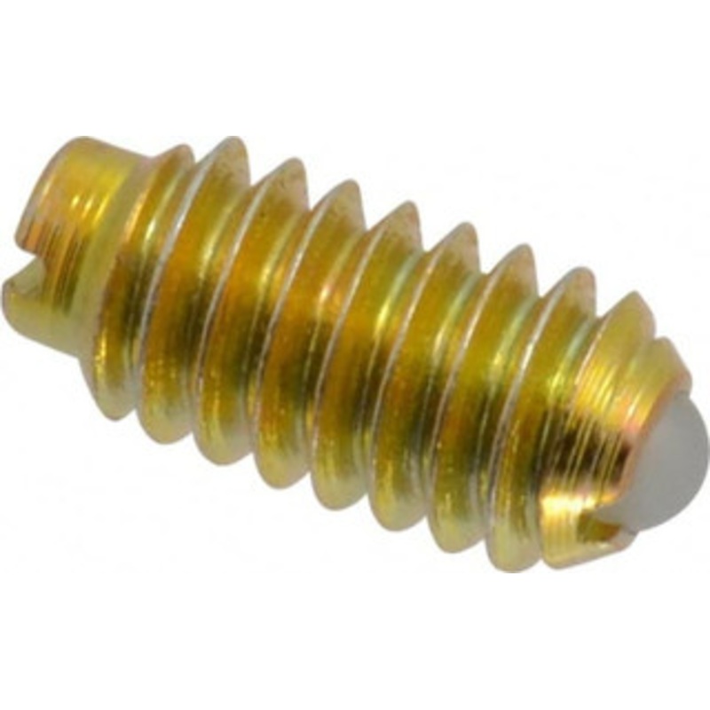 Gibraltar 1/4-20, 0.125 Ball Diam, 0.531 Body Length, 0.035 Max Ball Reach, Threaded Ball Plunger Steel Body, Nylon Ball, 4 Lb Initial End Force, 12 Lb Final End Force SWN10-4BHYZ-G – 06693824