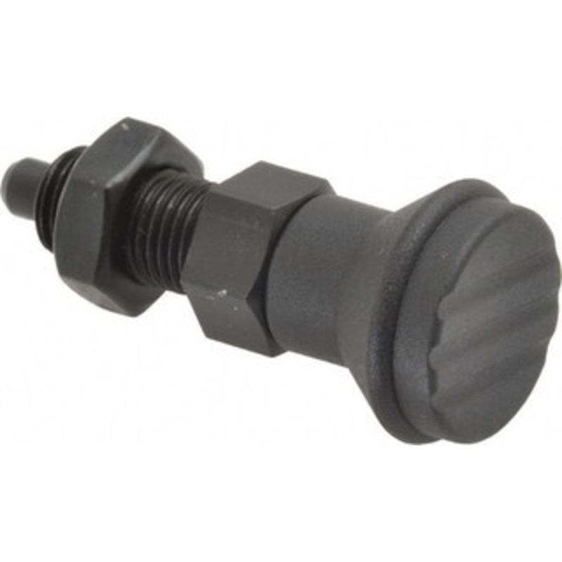 Gibraltar 3/8-24, 15mm Thread Length, 5mm Plunger Diam, Knob Handle Indexing Plunger Plunger Style B, 17mm Body Length, 47mm OAL, Steel IPG-121-G – 88074737