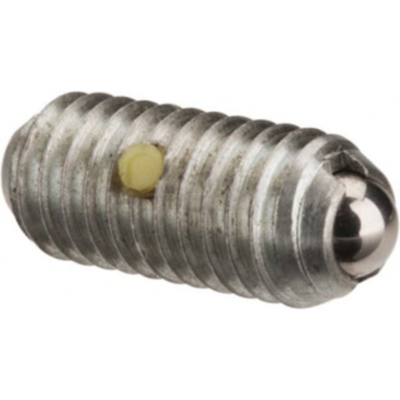 Gibraltar M6x1.0, 3.5mm Ball Diam, 14mm Body Length, 1mm Max Ball Reach, Threaded Ball Plunger Steel Body, Steel Ball, 0.45 Lb Initial End Force, 1.35 Lb Final End Force, Locking Element MSW10-4BLCZ-PTG – 06693428