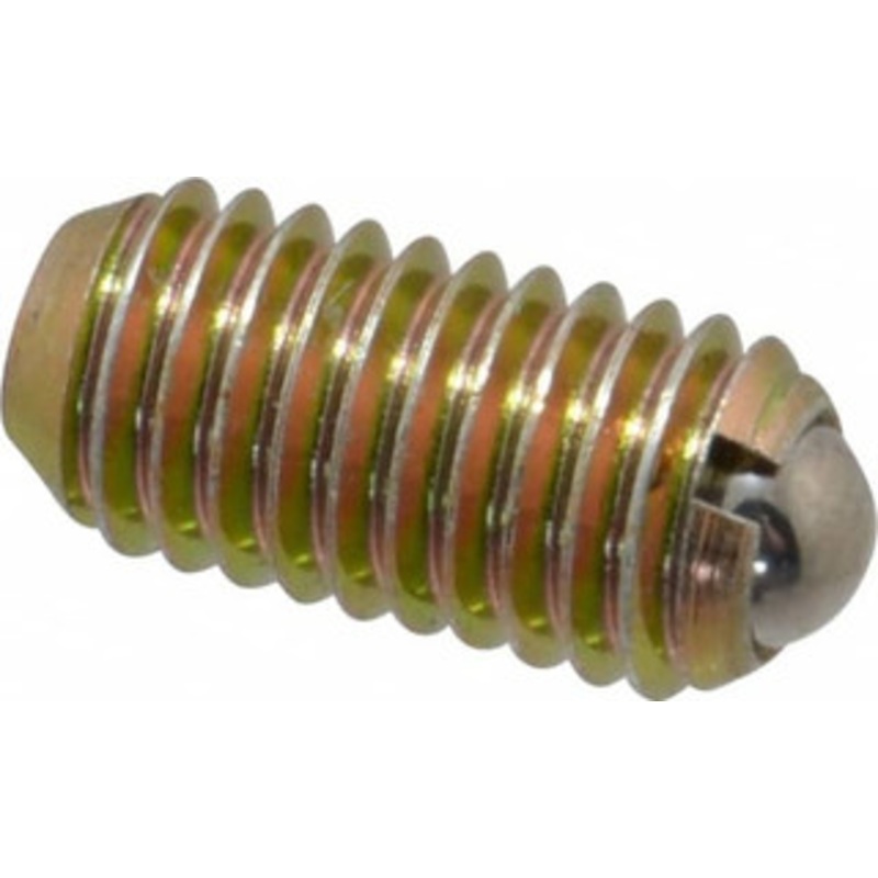 Gibraltar M8x1.25, 5mm Ball Diam, 16mm Body Length, 1.5mm Max Ball Reach, Threaded Ball Plunger Steel Body, Steel Ball, 9 Lb Initial End Force, 13.49 Lb Final End Force MSW10-5BHYZ-G – 06693352