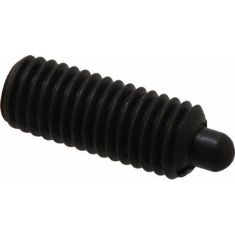 Jergens 1/2-13, 1-1/4 Thread Length, 1/4 Plunger Projection, Steel Threaded Spring Plunger 1/4 Max Plunger Diam, 1-1/4 Plunger Length, 6.6 Lb Init End Force, 17.4 Lb Final End Force, 1/4 Hex 26828 – 82411166