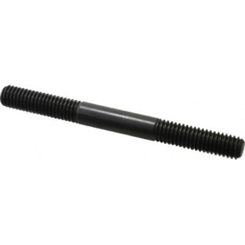 Jergens, Inc. 3/8-16 4 OAL Equal Double Threaded Stud Alloy Steel, Black Oxide Finish, 1-1/4 Equal Thread Length 38125 – 82422403