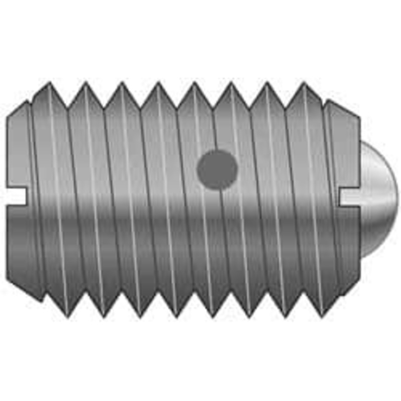 Vlier M12x1.75, 8mm Ball Diam, 22mm Body Length, 2.5mm Max Ball Reach, Threaded Ball Plunger Stainless Steel Body, Stainless Steel Ball, 6.75 Lb Initial End Force, 12.36 Lb Final End Force SBM12 – 62122155