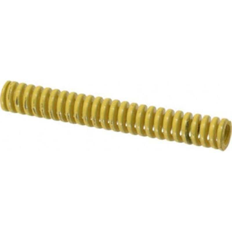 Danly 3/8 Hole Diam, 3/16 Rod Diam, 2-1/2 Free Length, Yellow Die Spring 7 Lb Max Deflection, 0.63 Max Deflection, Extra Heavy Duty, Chromium Vanadium Steel 9-0610-36 – 76016062